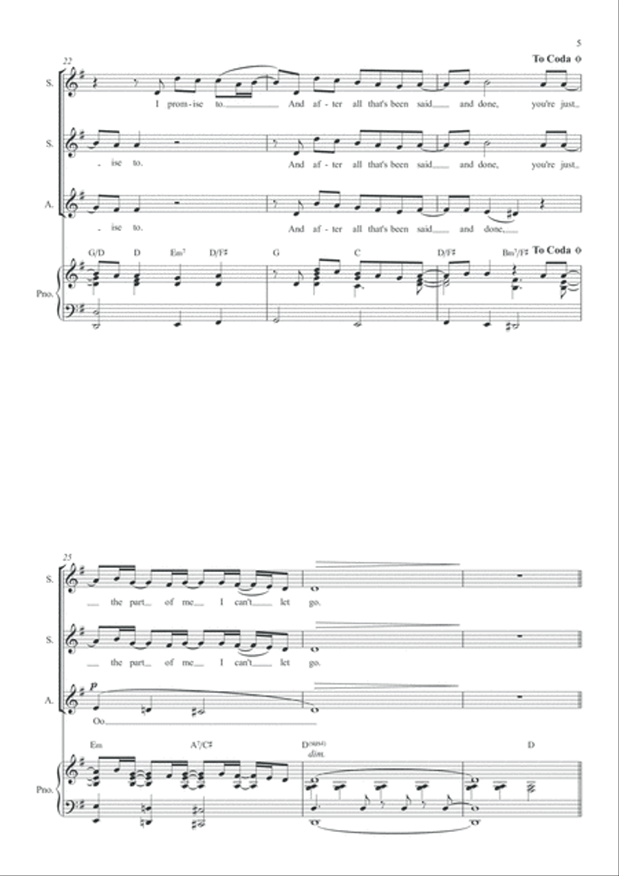 Hard To Say I'm Sorry SSA scores gallery preview page 5