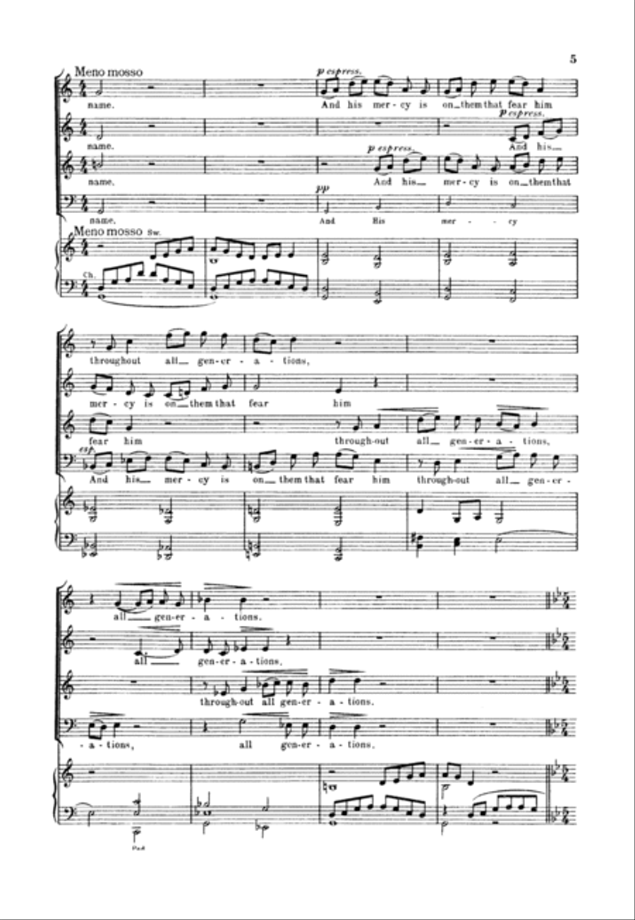 Evening Service in G 4-Part scores gallery preview page 5