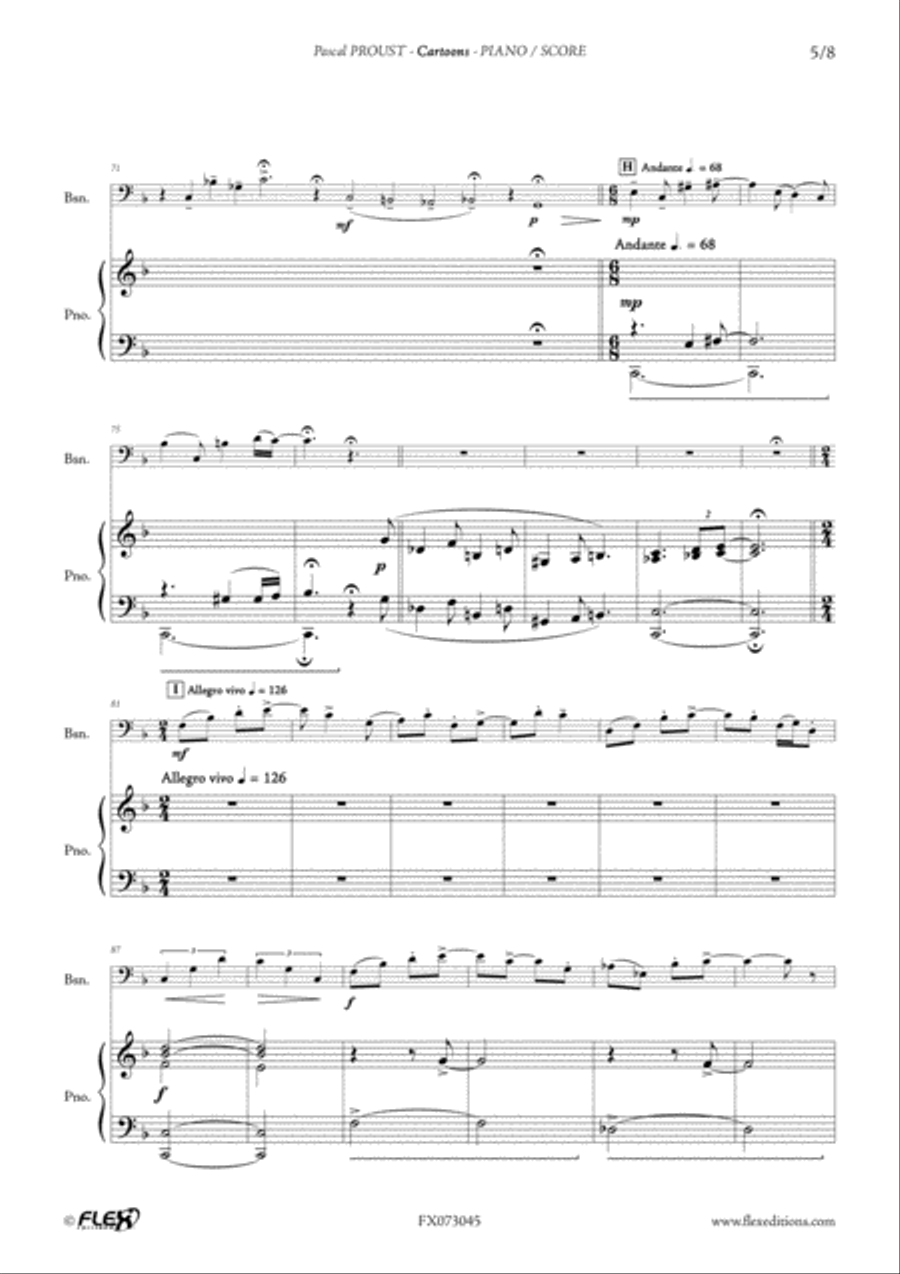 Cartoons Cartoons Bassoon scores gallery preview page 5