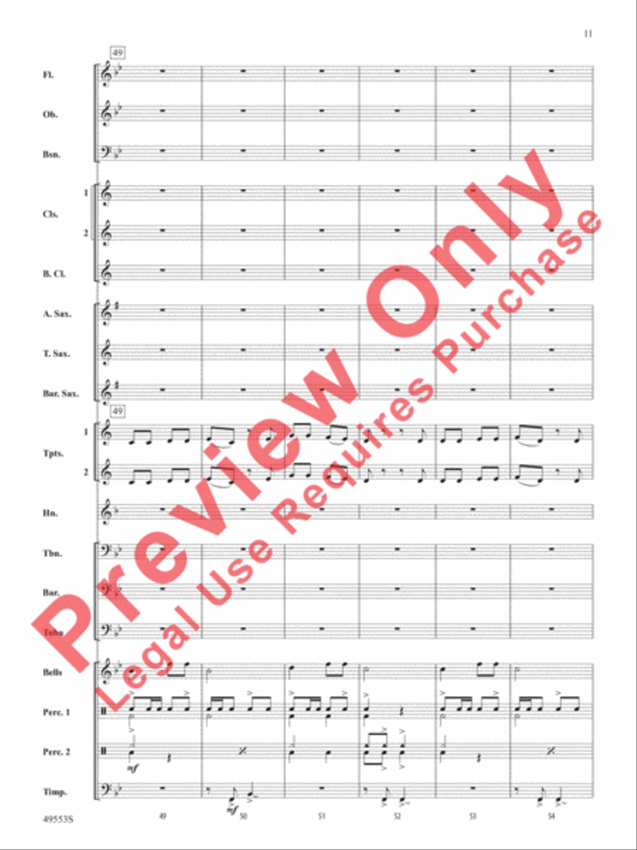 Hanukkah Dances Concert Band scores gallery preview page 12