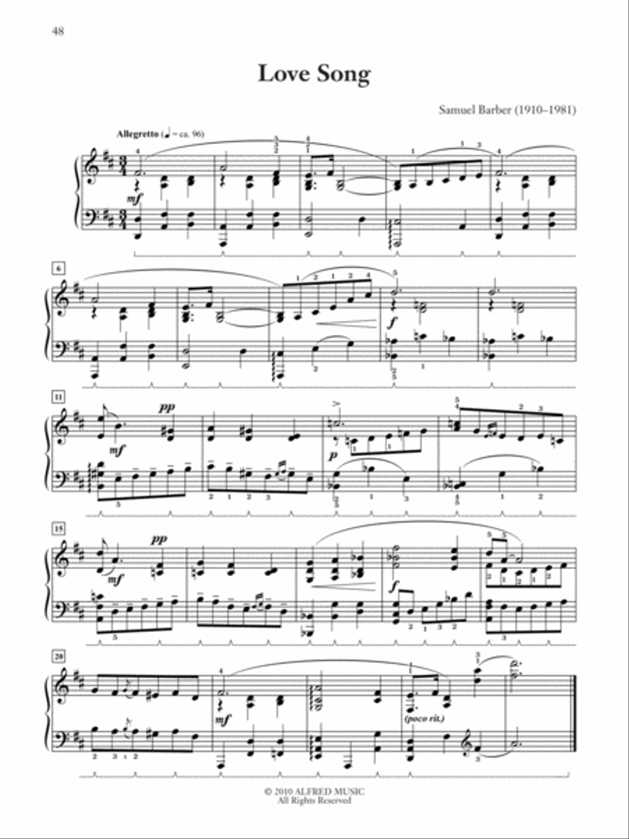 Anthology of American Piano Music Piano Solo scores gallery preview page 7