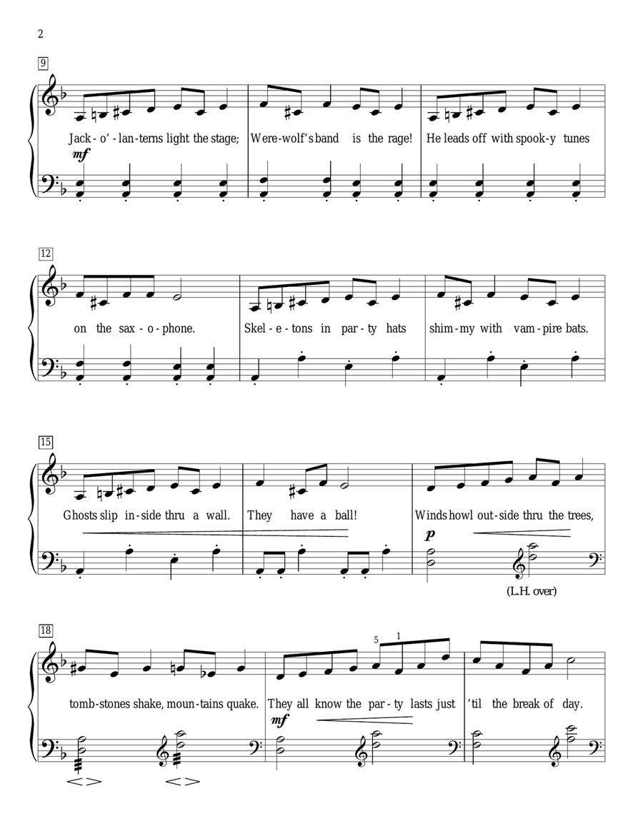 This Happy Halloween Piano Method scores gallery preview page 2