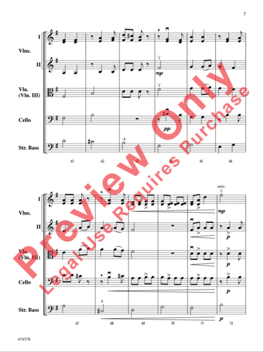Dance of the Red Dragons String Orchestra scores gallery preview page 8