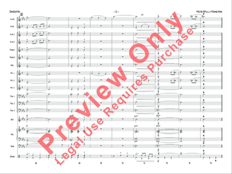 You're Still a Young Man Jazz Ensemble scores gallery preview page 12