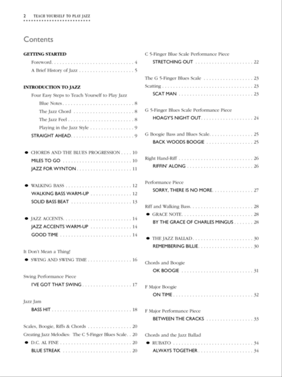 Alfred's Teach Yourself To Play Jazz at the Keyboard - Book/digital audio Piano Method scores gallery preview page 7