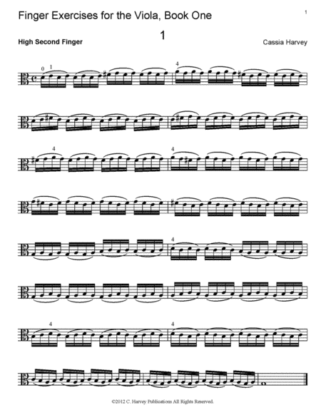 Finger Exercises for the Viola, Book One