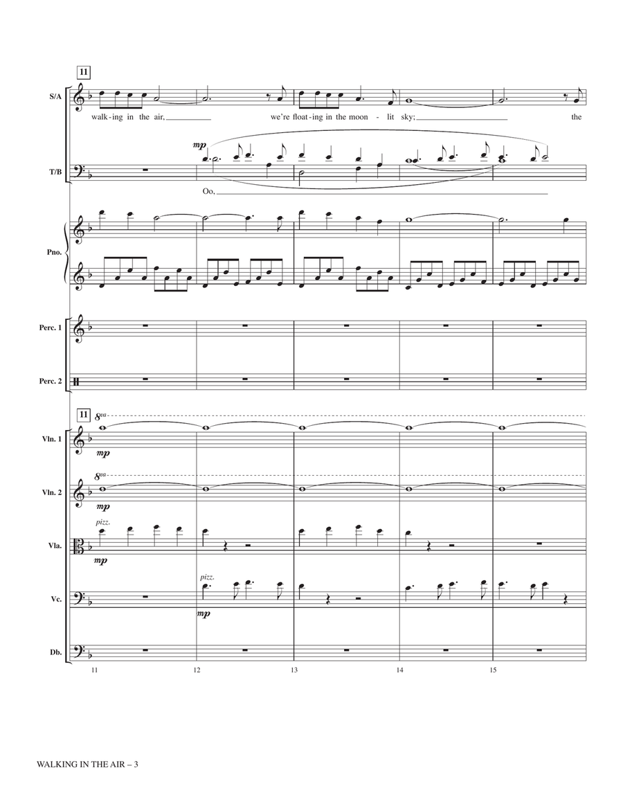 Walking In The Air (from The Snowman) (arr. John Leavitt) - Full Score Choir scores gallery preview page 3