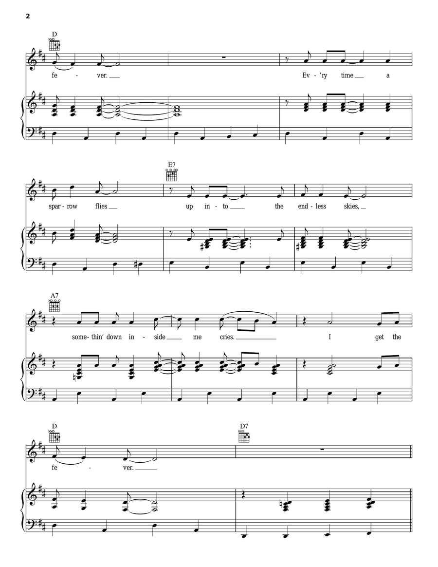 I Get The Fever Acoustic Guitar scores gallery preview page 2