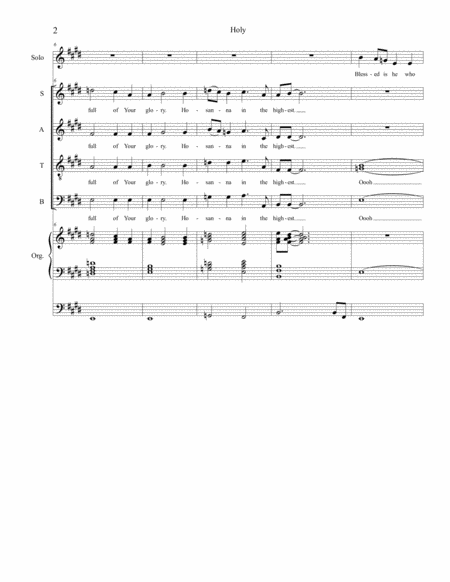 Holy (from "Mass of Saint Michael" - Choir/Vocal Score) image number null