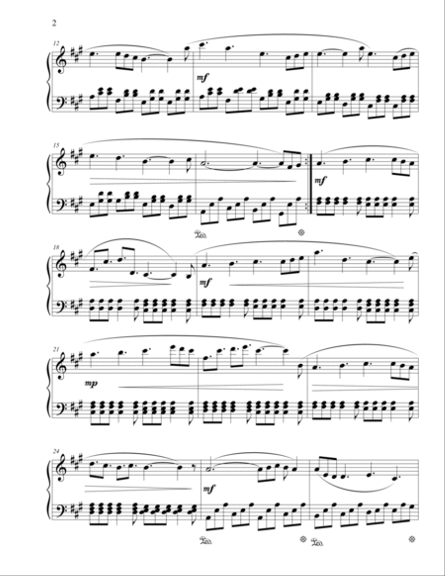 Miniature in A Major: Remembering Yesterday Piano Method scores gallery preview page 2