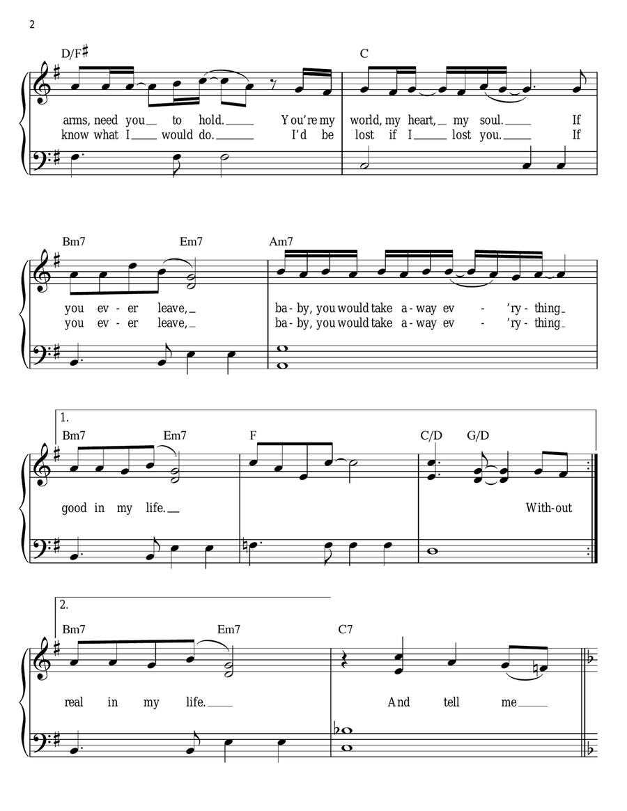How Do I Live Easy Piano scores gallery preview page 2