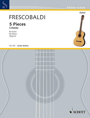 Book cover for Five Pieces (Guitar Archives)