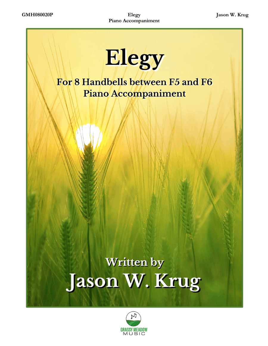 Elegy (piano accompaniment to 8 handbell version) Handbell Choir scores gallery preview page 1