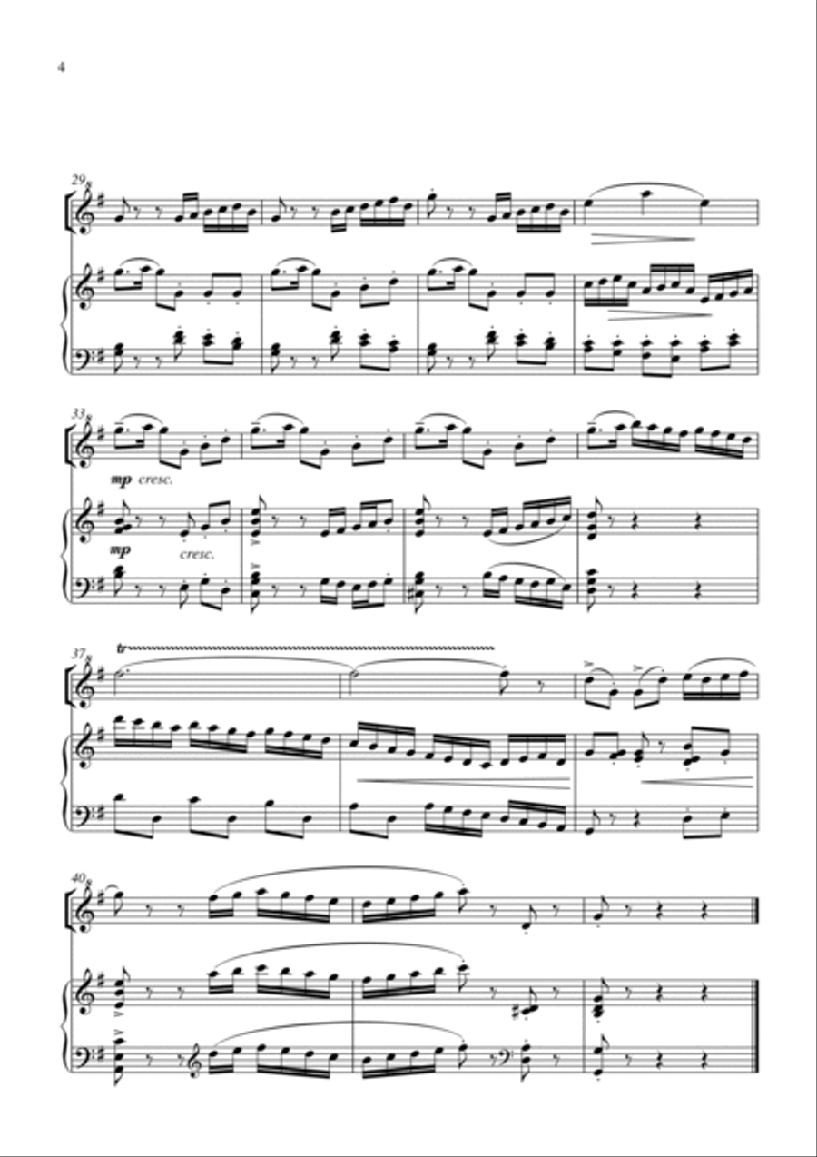Geordie Tunes for Descant Recorder or Oboe and Piano (with optional Cello) Soprano Recorder scores gallery preview page 6