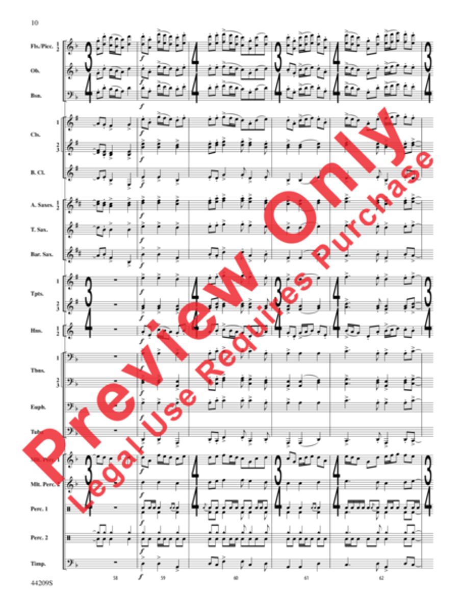 Gaudete Concert Band scores gallery preview page 11