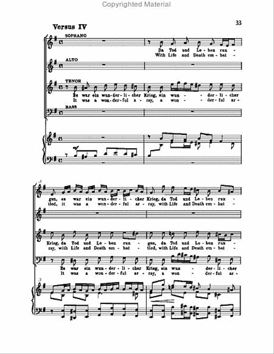 Christ lag in Todsbanden, BWV 4 Choir scores gallery preview page 33
