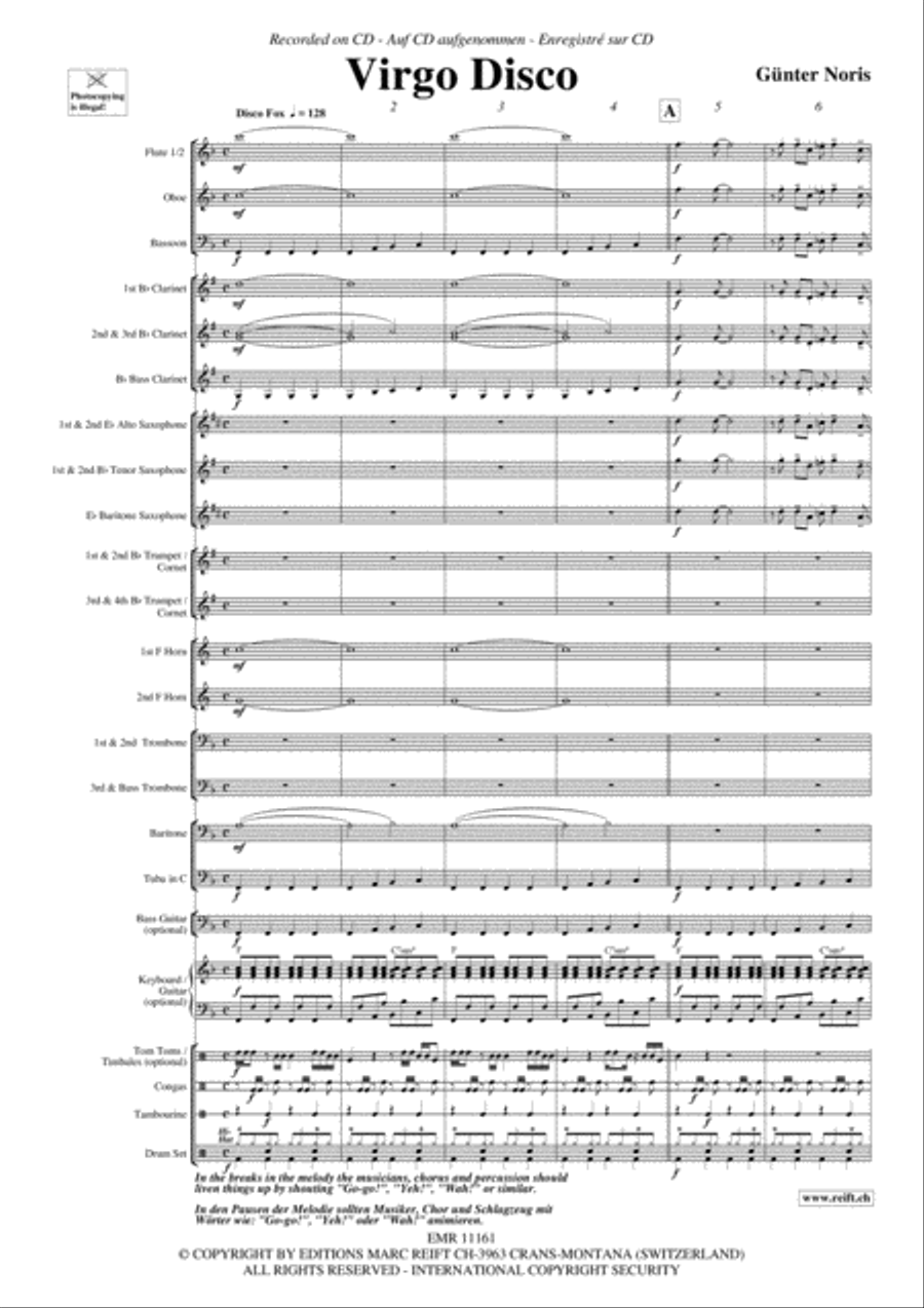 Virgo Disco Concert Band scores gallery preview page 4