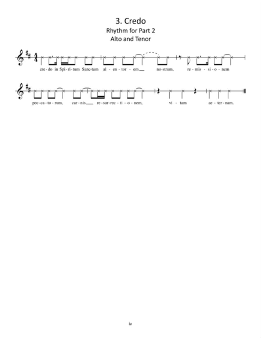 missa brevis no. 1 4-Part scores gallery preview page 4