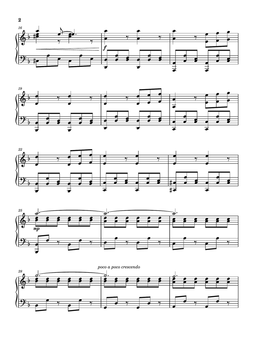 The Cheek Of Night Piano Solo scores gallery preview page 2