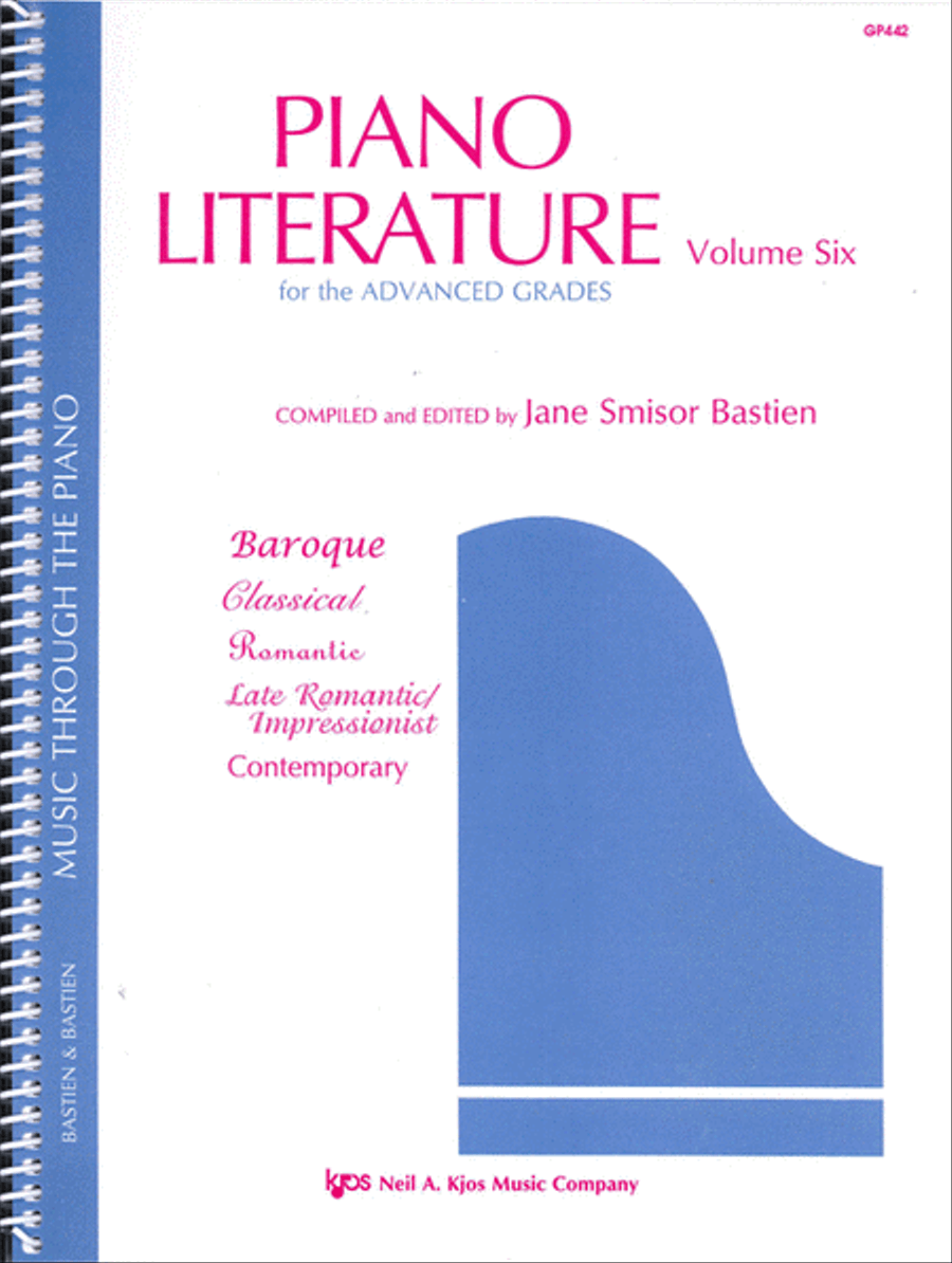 Piano Literature, Volume 6 Piano Method scores gallery preview page 1