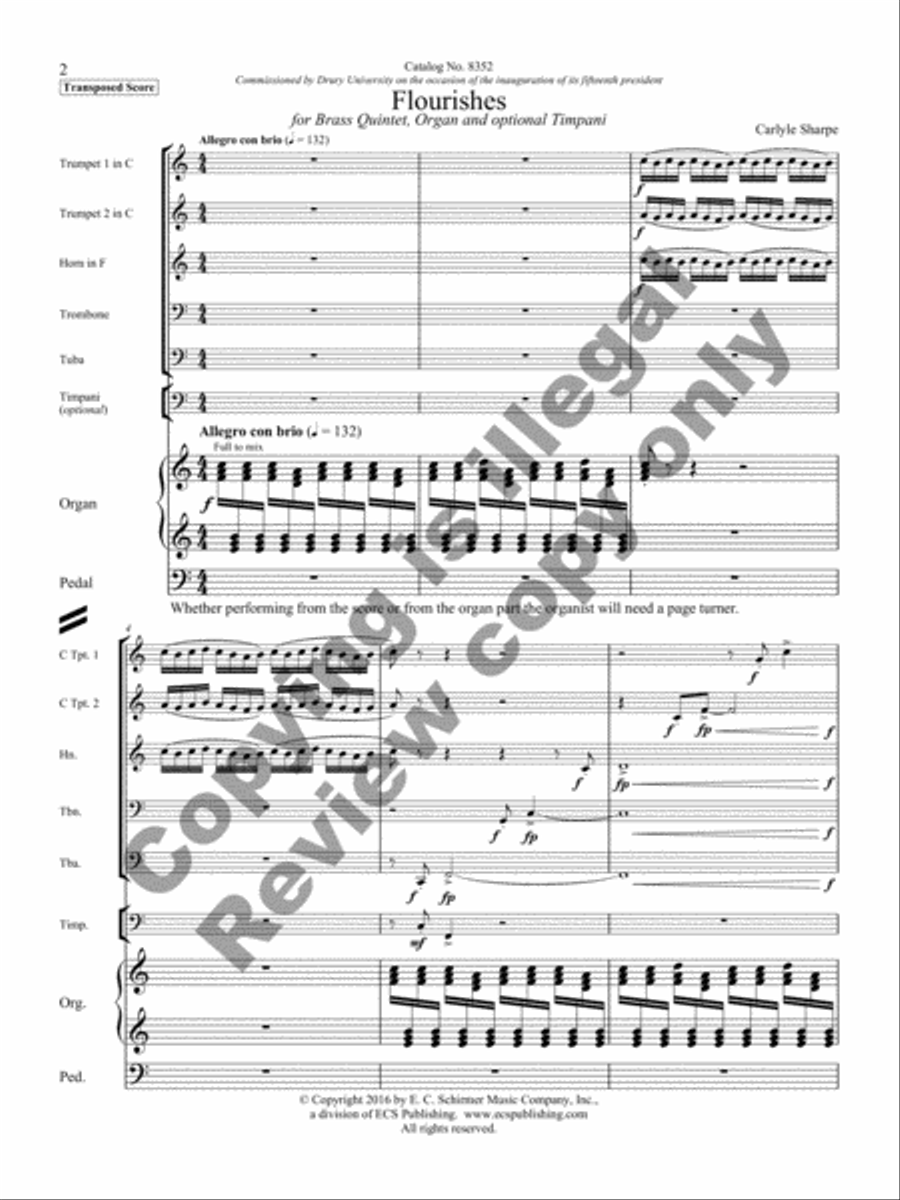 Flourishes Horn scores gallery preview page 4