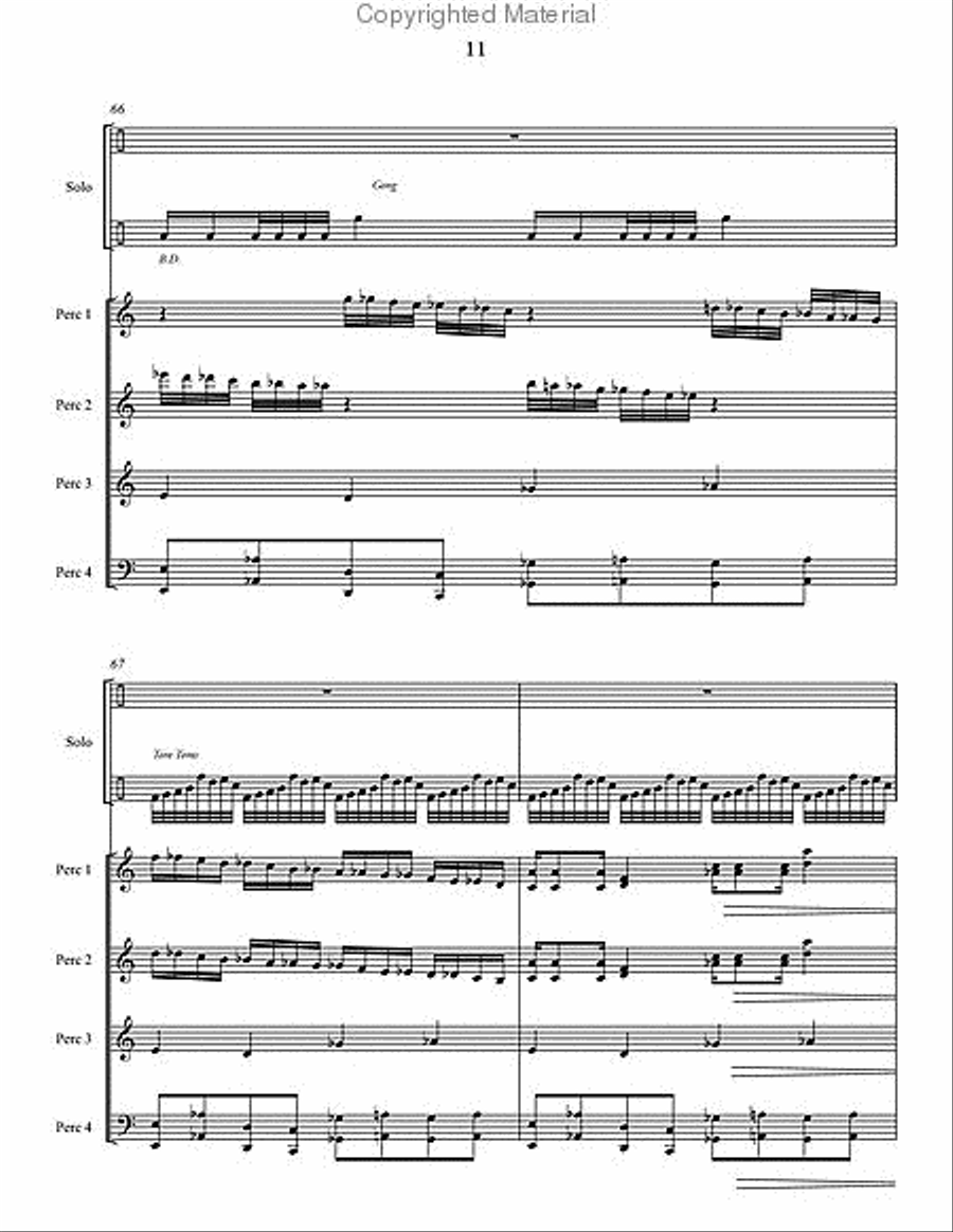 Shadows Percussion Ensemble scores gallery preview page 12