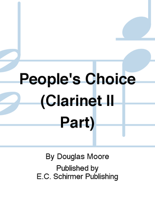People's Choice (Clarinet II Part)