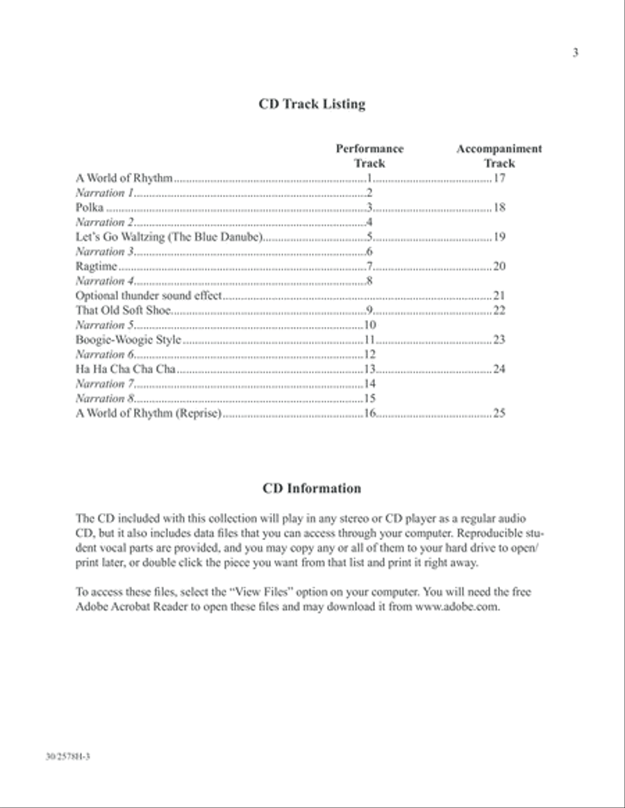 The World of Rhythm Unison Choir scores gallery preview page 4
