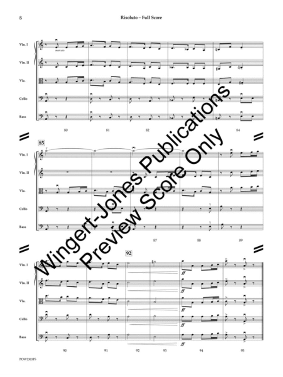 Risoluto (Score) String Orchestra scores gallery preview page 9
