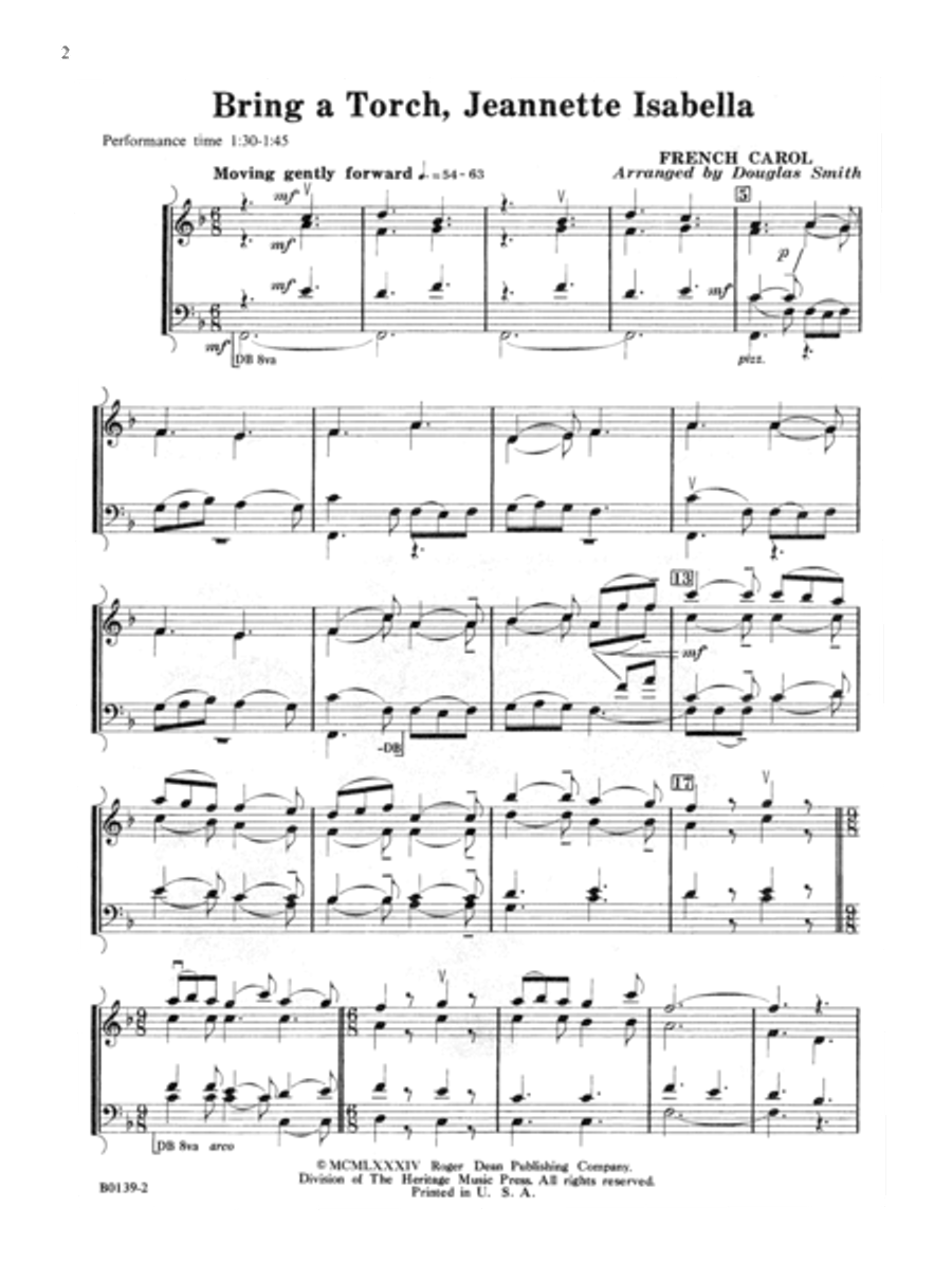 Christmas Folio for Four-Plus Strings - Score Conductor Score scores gallery preview page 4