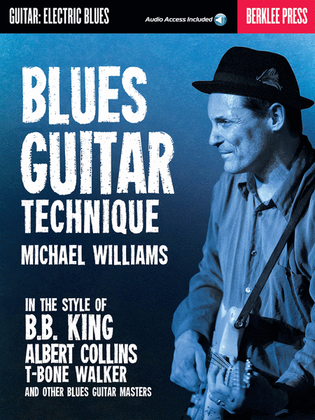 Book cover for Blues Guitar Technique Book/Online Audio