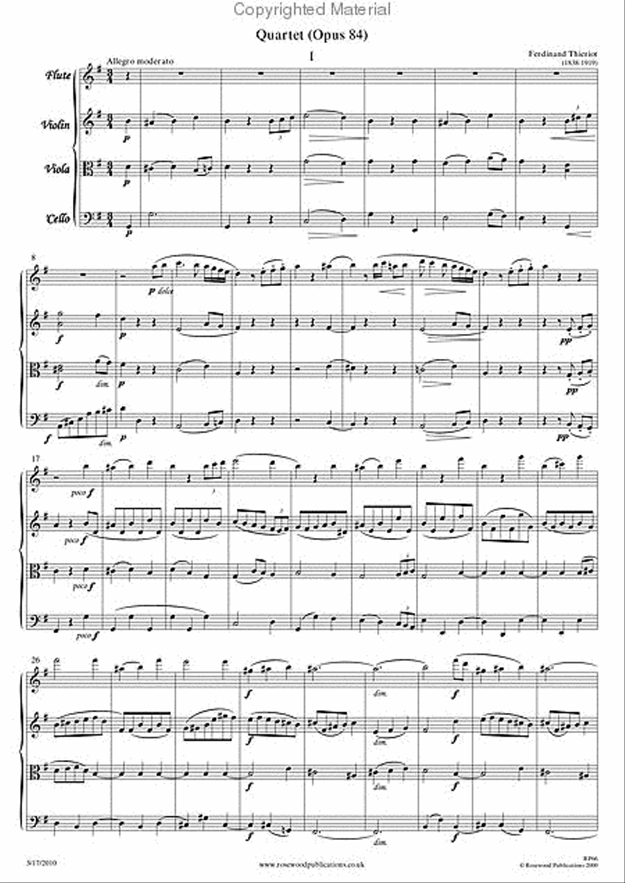 Quartet Flute scores gallery preview page 2