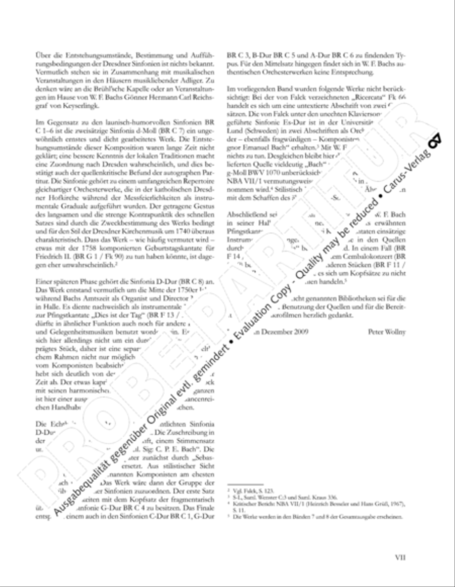 Gesamtausgabe Band 6 (Orchestermusik III: Sinfonien) Orchestra scores gallery preview page 8