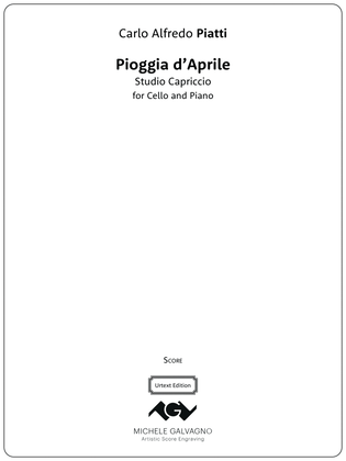 Book cover for Pioggia d'Aprile - Studio-Capriccio for Cello and Piano