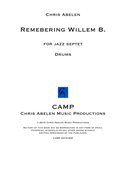 Remembering Willem B - drums image number null
