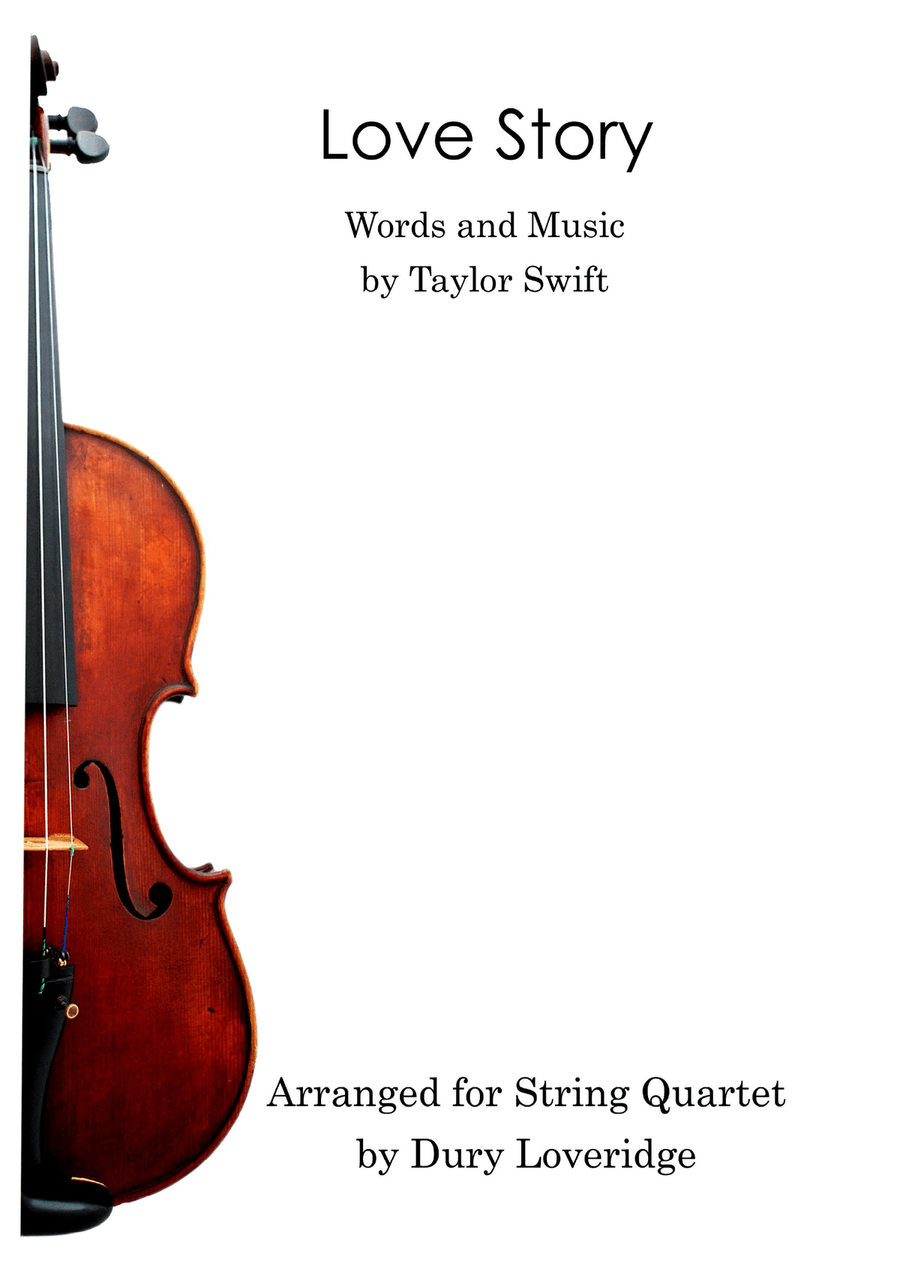 Love Story String Quartet scores gallery preview page 1