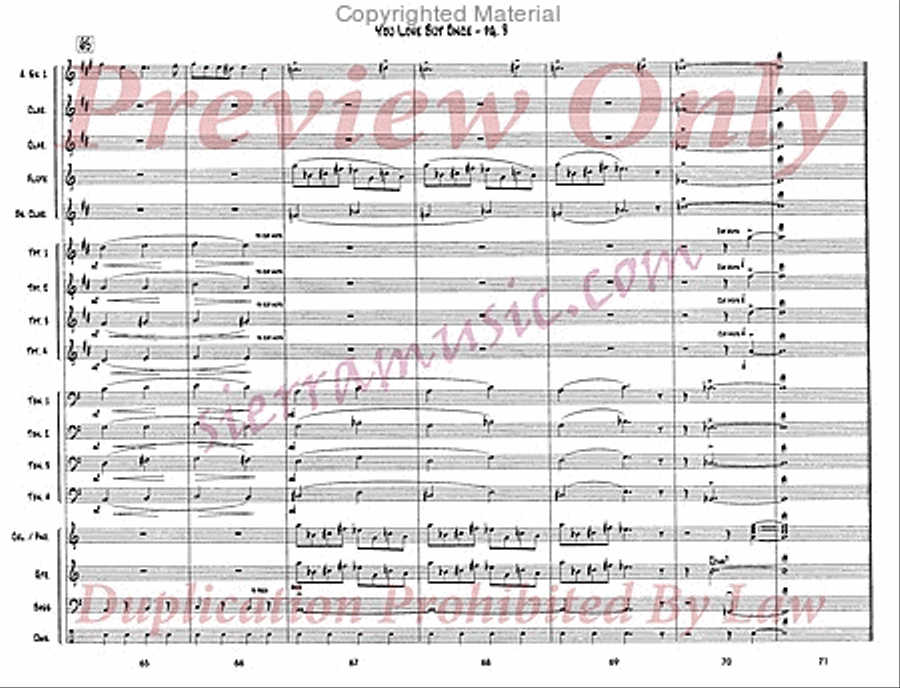 You Love But Once Big Band scores gallery preview page 10