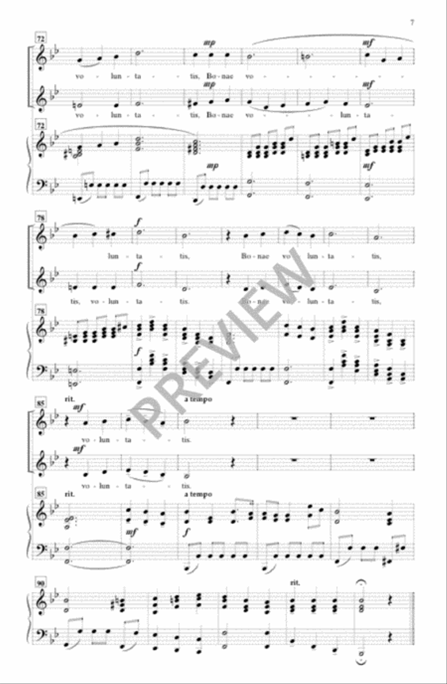 Gloria - Two-part, any combination 2-Part scores gallery preview page 6