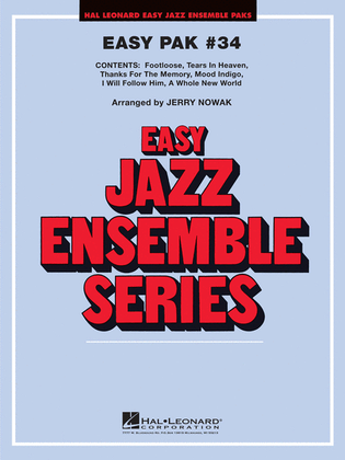 Book cover for Easy Jazz Ensemble Pak #34