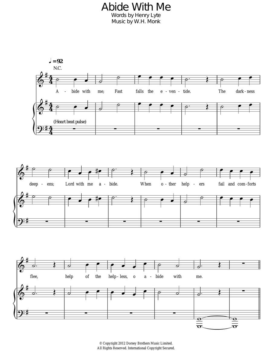 Abide With Me Guitar scores gallery preview page 1