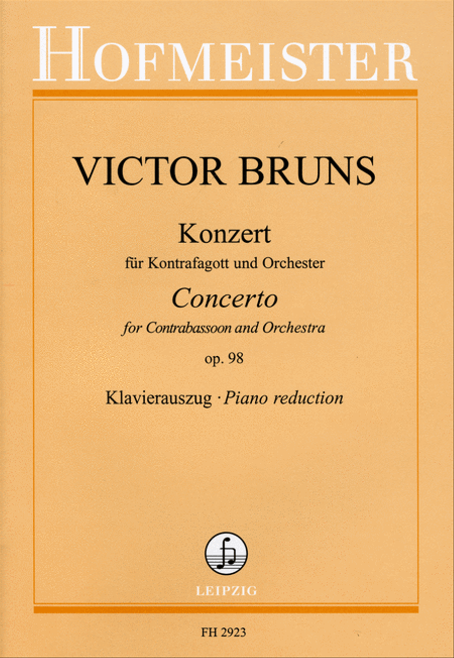 Konzert op 98 für Kontrafagott und Orchester / KlA Orchestra scores gallery preview page 1
