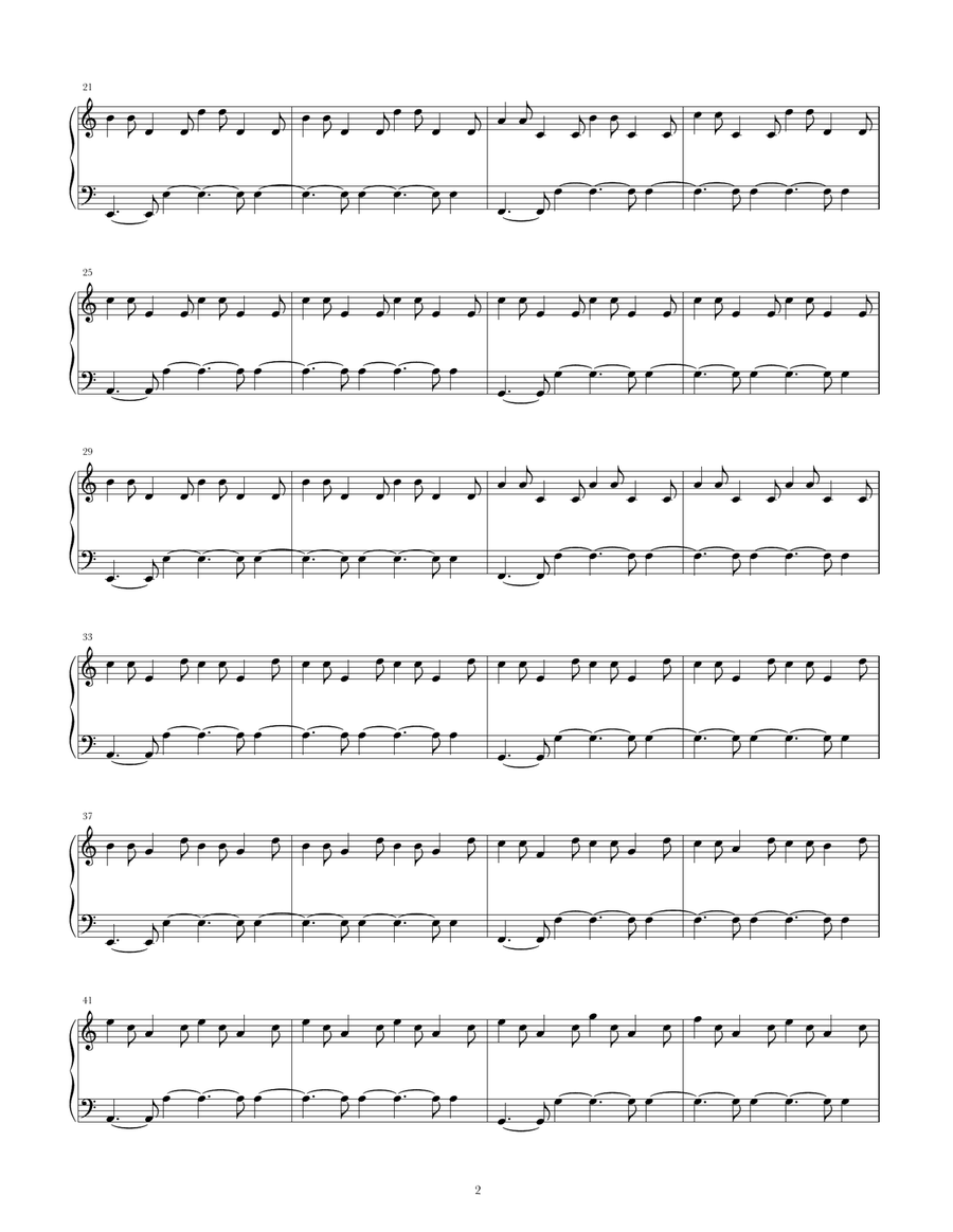 When I Walk Alone Piano Solo scores gallery preview page 2