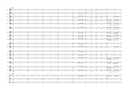 Men of Harlech (Gwyr Harlech). Brass band arrangement. image number null