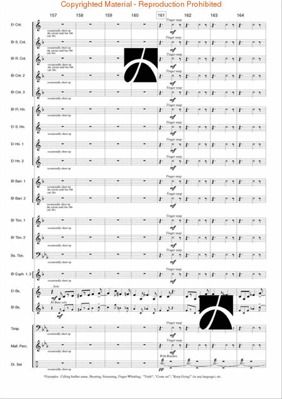 Marching Blues Marching Blues Concert Band scores gallery preview page 22