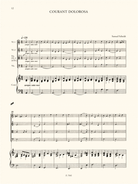 Werke des Frühbarock für Streicher Trios und Qua