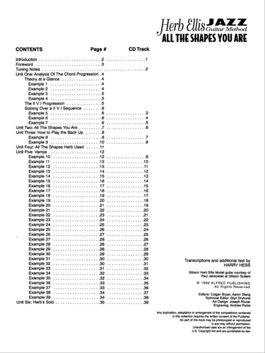 The Herb Ellis Jazz Guitar Method Electric Guitar scores gallery preview page 2