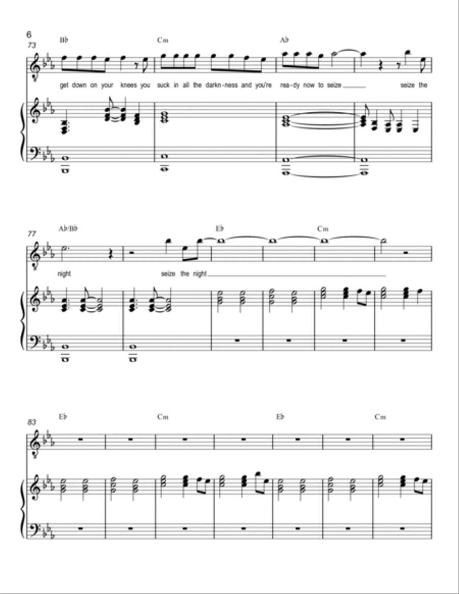 Carpe Noctem Voice scores gallery preview page 6