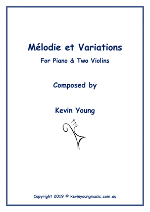 Mélodie et Variations for Piano and Two Violins