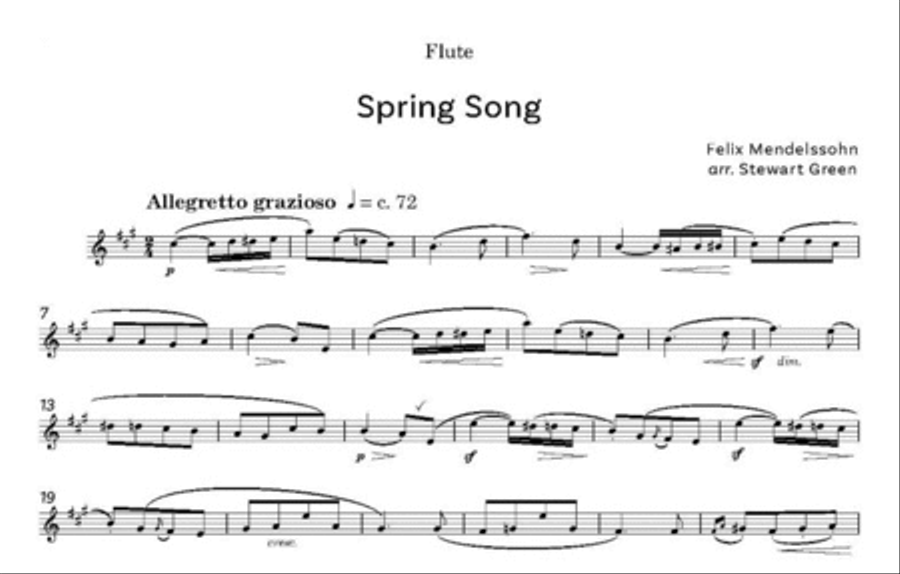 Four Classic Melodies Four Classic Melodies Flute scores gallery preview page 3