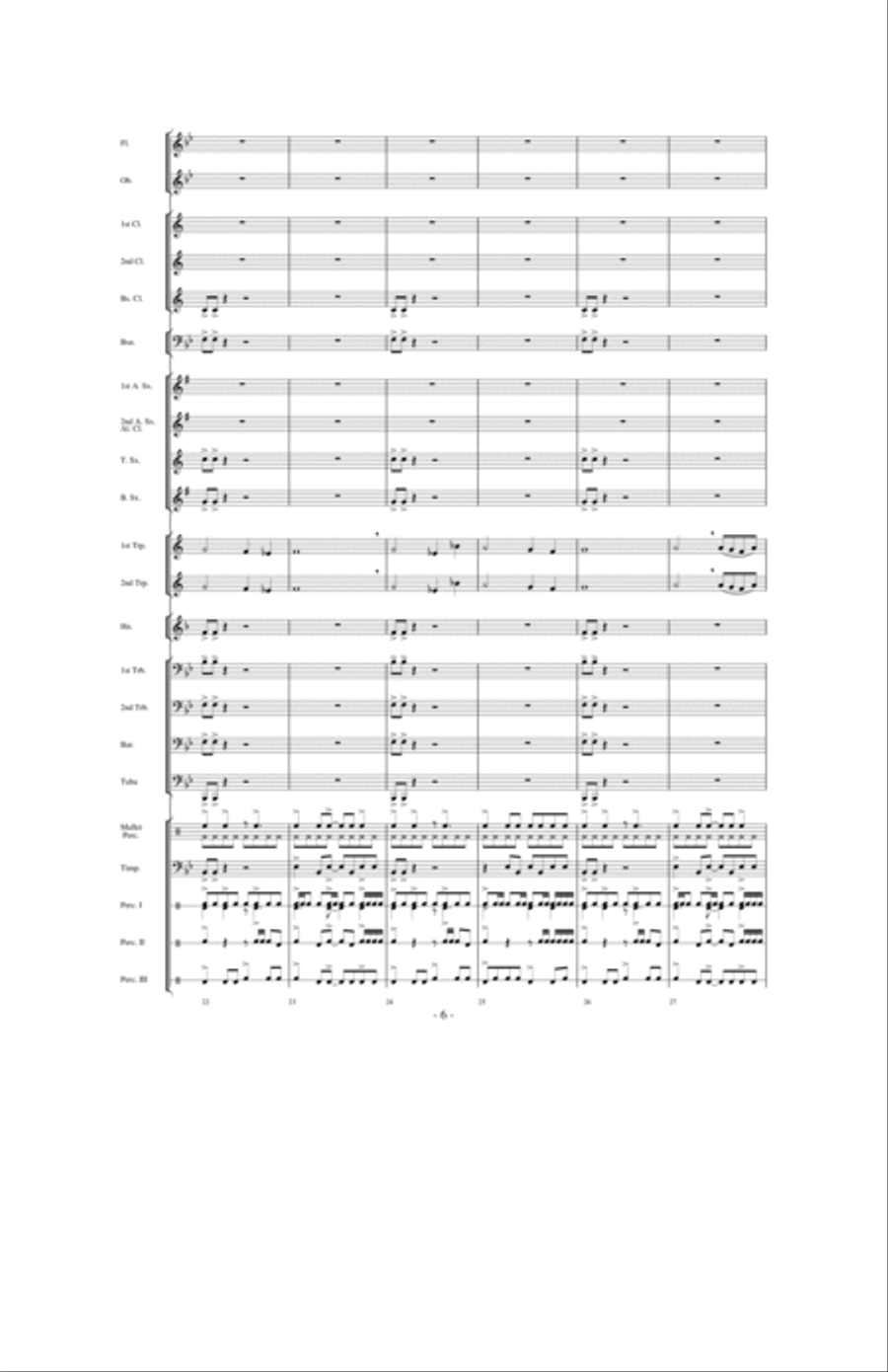 Stormy Seas Stormy Seas Concert Band scores gallery preview page 5